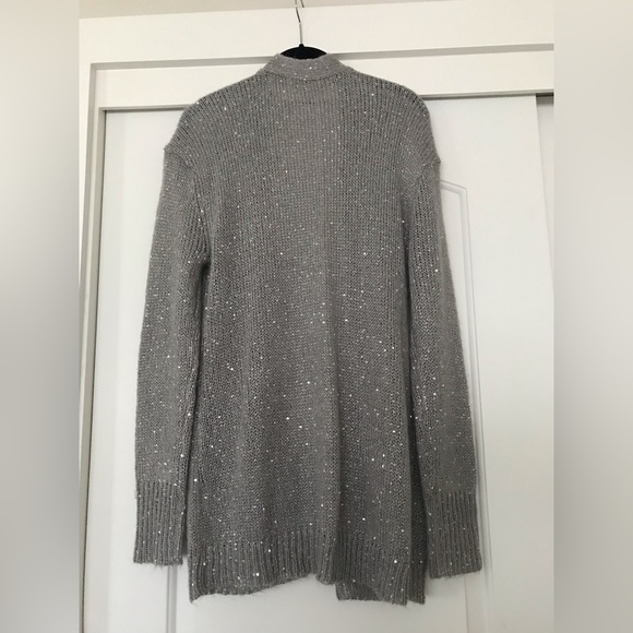 Halogen Open Front Sparkly Cardigan - Picture 2 of 4